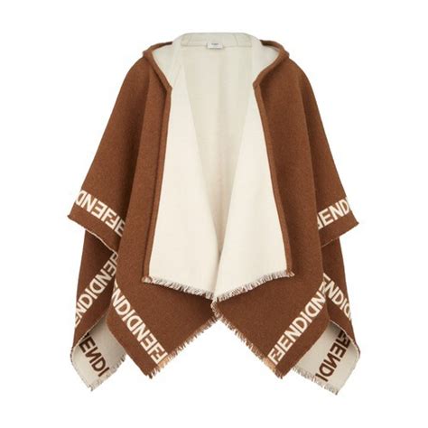 fendi skinny scarf|fendi poncho women's.